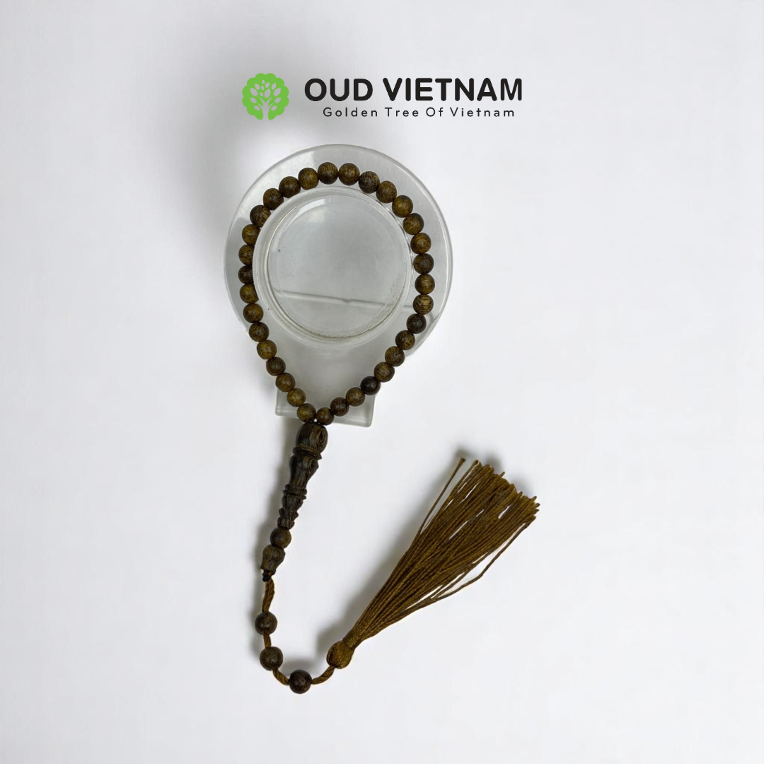 Superior Natural Vietnam Oud Misbah 6mm 33 Beads | Handmade by OUD Vietnam