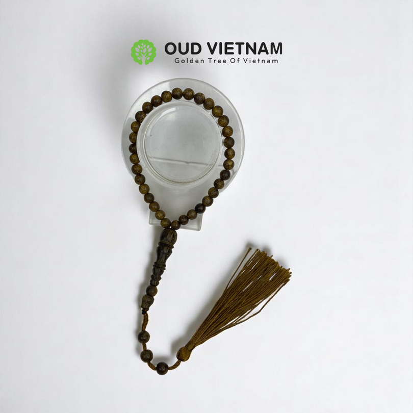 Superior Natural Vietnam Oud Misbah 6mm 33 Beads | Handmade by OUD Vietnam