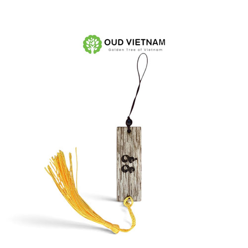 Natural Agarwood Keychain 1mm | Handmade by OUD Vietnam image 1