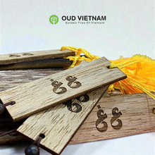 Natural Agarwood Keychain 1mm | Handmade by OUD Vietnam image 2