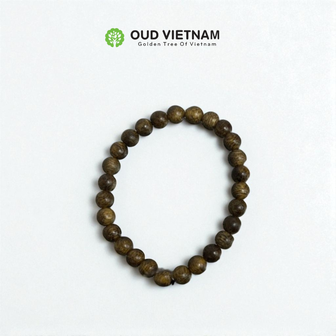 Superior Natural VietNam Oud Bracelet 6mm 25 Beads – NOB625 (PCS)
