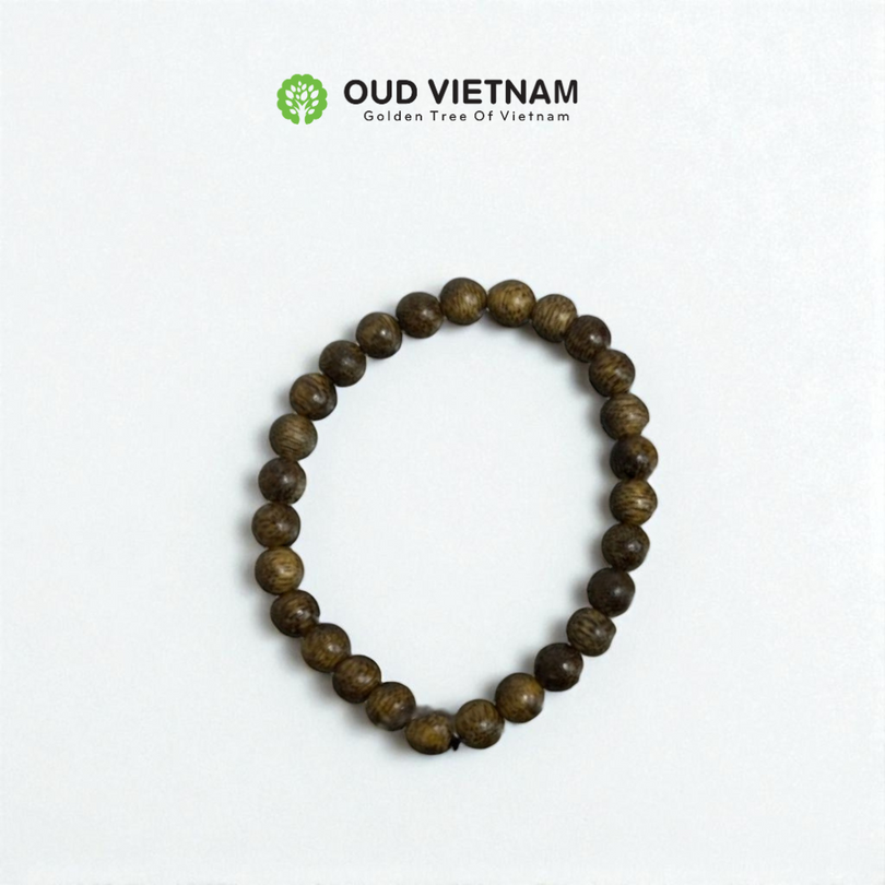 Superior Natural VietNam Oud Bracelet 6mm 25 Beads – NOB625 (PCS)