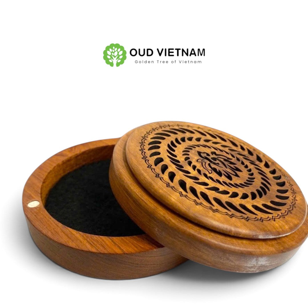 Circle Wooden burning High-end Incense Coil Burner – WCB (PCS)