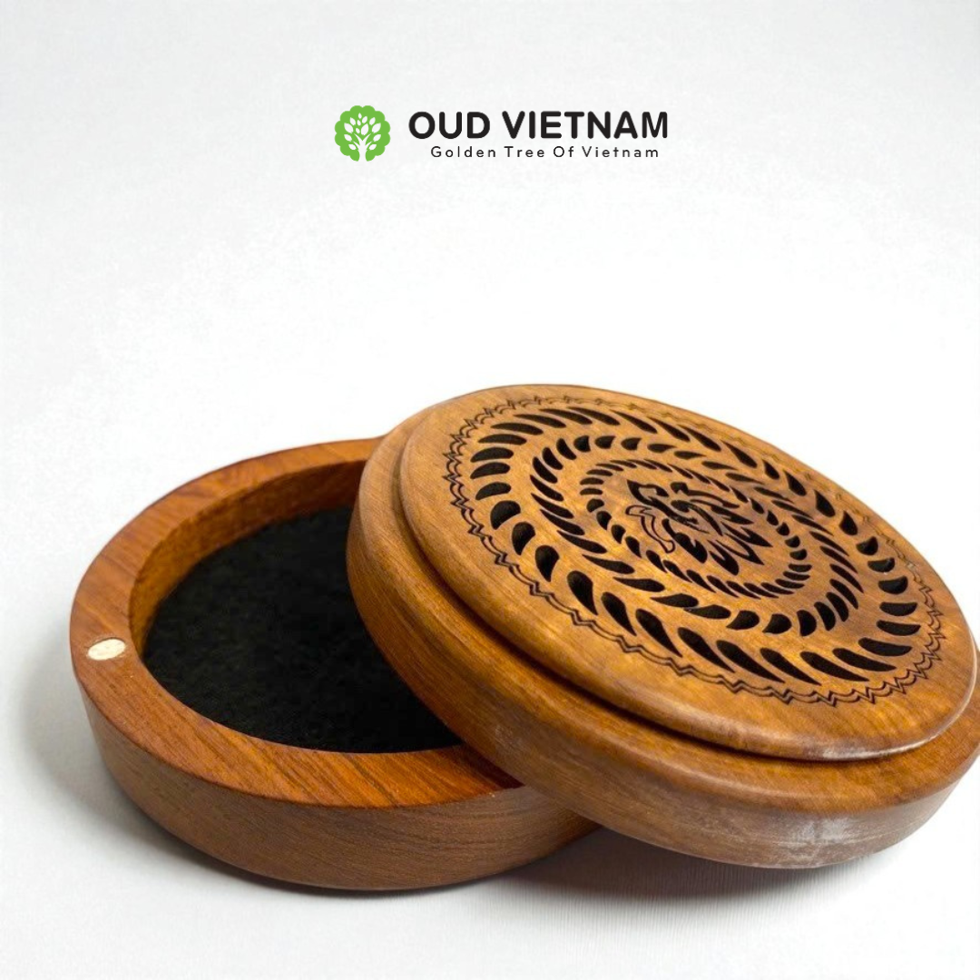Circle Wooden burning High-end Incense Coil Burner – WCB (PCS)