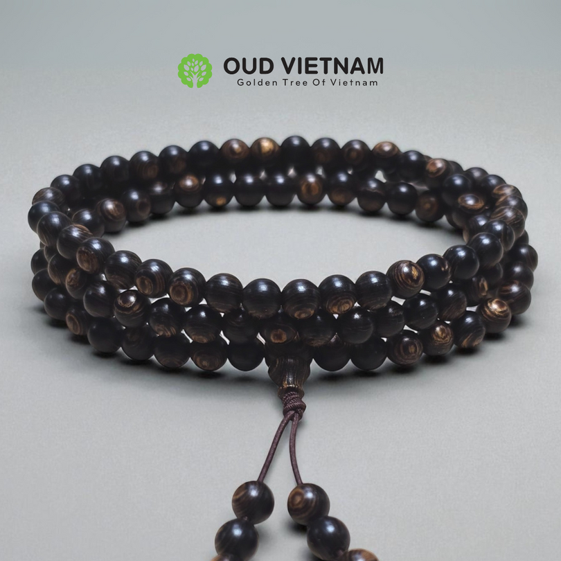 Superior Underwater VietNam Oud Bracelet 8mm 108 Beads – UOB8108 (PCS)