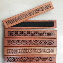 Rectangle wooden burning box High-end Incense stick 22cm – RIB (PCS) image 4