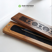 Rectangle wooden burning box High-end Incense stick 22cm – RIB (PCS) image 3