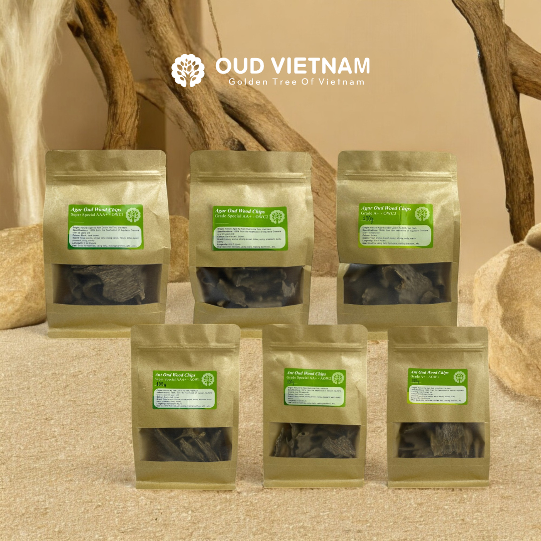 [COMBINE Trial 2 ] 6 Types Oud Wood Chips Super Special Grade AAA+ – CBT2 (Package)