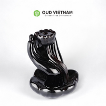 Lotus Palm Backflow Incense Burner (PCS) image 1