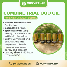 Combine Trial 1 – 5 Types Oud Wood Essential Oil – CBEOT1 (Package) image 5